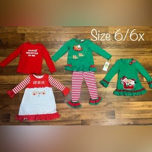 NWT- CHRISTMAS BUNDLE OF CLOTHES FOR GIRLS